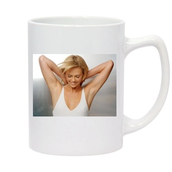 Charlize Theron 14oz White Statesman Mug