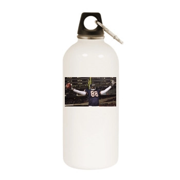 Chicago Bears White Water Bottle With Carabiner