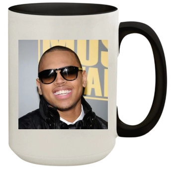 Chris Brown 15oz Colored Inner & Handle Mug