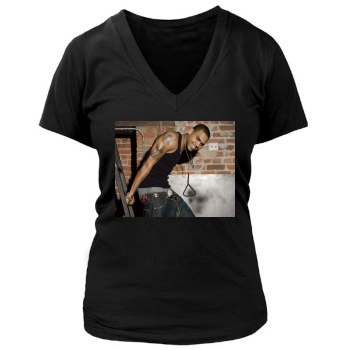 Chris Brown Women's Deep V-Neck TShirt