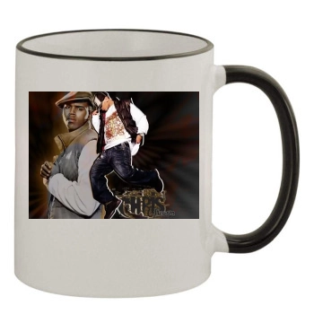 Chris Brown 11oz Colored Rim & Handle Mug