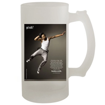 Chris Brown 16oz Frosted Beer Stein