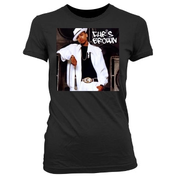Chris Brown Women's Junior Cut Crewneck T-Shirt