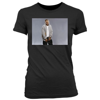 Chris Brown Women's Junior Cut Crewneck T-Shirt