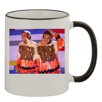 Chris Brown 11oz Colored Rim & Handle Mug