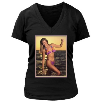 Christie Brinkley Women's Deep V-Neck TShirt