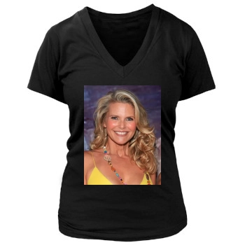 Christie Brinkley Women's Deep V-Neck TShirt