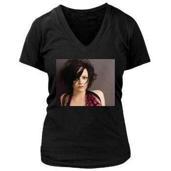 Christina Ricci Women's Deep V-Neck TShirt