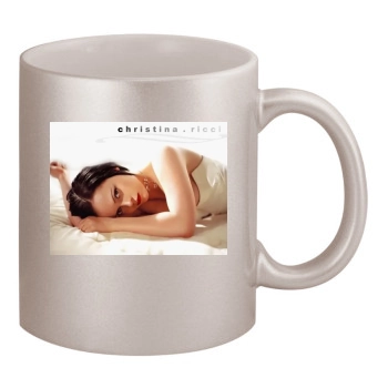 Christina Ricci 11oz Metallic Silver Mug