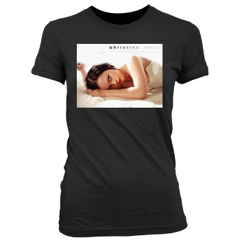 Christina Ricci Women's Junior Cut Crewneck T-Shirt