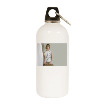 Christina Ricci White Water Bottle With Carabiner