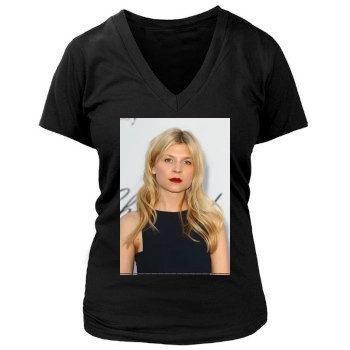 Clemence Poesy Women's Deep V-Neck TShirt