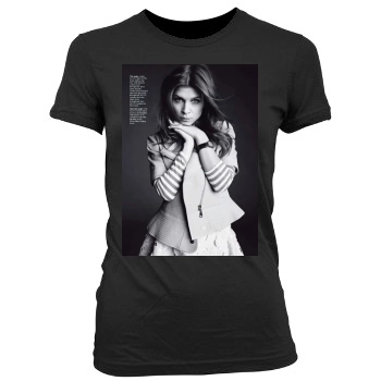 Clemence Poesy Women's Junior Cut Crewneck T-Shirt