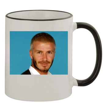 David Beckham 11oz Colored Rim & Handle Mug