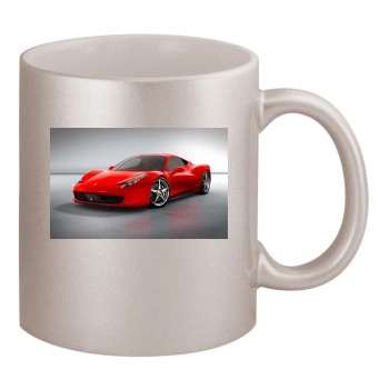 Ferrari 458 Italia 11oz Metallic Silver Mug