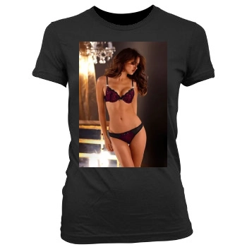 Irina Shayk Women's Junior Cut Crewneck T-Shirt