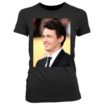 James Franco Women's Junior Cut Crewneck T-Shirt