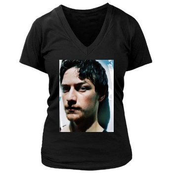 James Mcavoy Women's Deep V-Neck TShirt