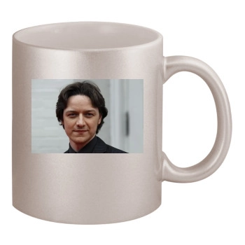 James Mcavoy 11oz Metallic Silver Mug