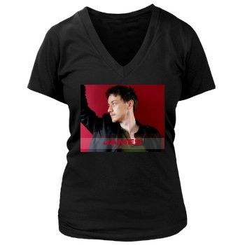 James Mcavoy Women's Deep V-Neck TShirt