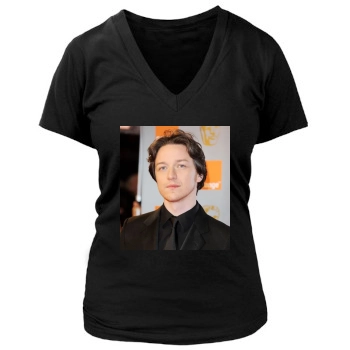 James Mcavoy Women's Deep V-Neck TShirt