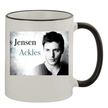 Jensen Ackles 11oz Colored Rim & Handle Mug