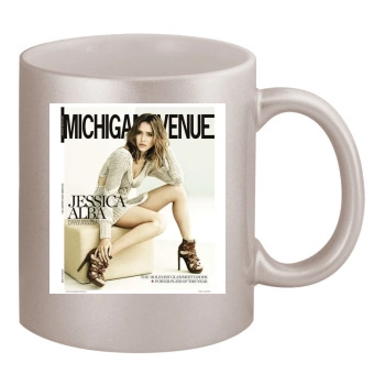 Jessica Alba 11oz Metallic Silver Mug