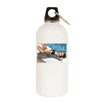 Jessica Alba White Water Bottle With Carabiner