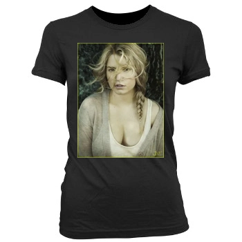 Jessica Simpson Women's Junior Cut Crewneck T-Shirt