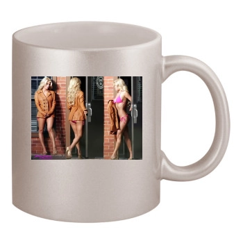 Jessica Simpson 11oz Metallic Silver Mug