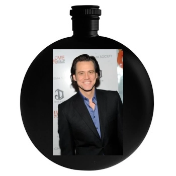 Jim Carrey Round Flask