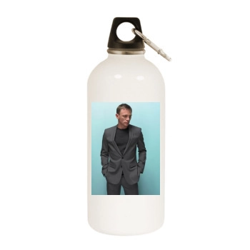 Daniel Craig White Water Bottle With Carabiner