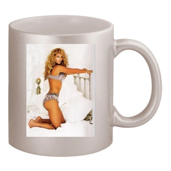 Paulina Rubio 11oz Metallic Silver Mug