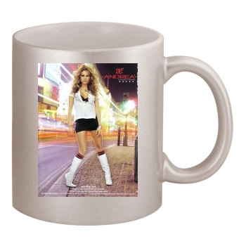 Paulina Rubio 11oz Metallic Silver Mug