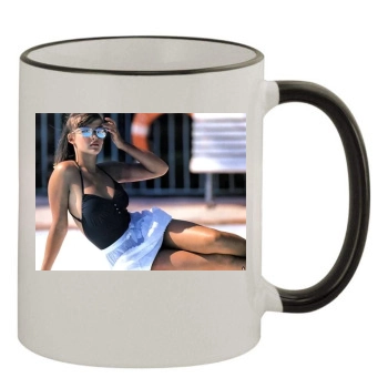 Sophie Marceau 11oz Colored Rim & Handle Mug