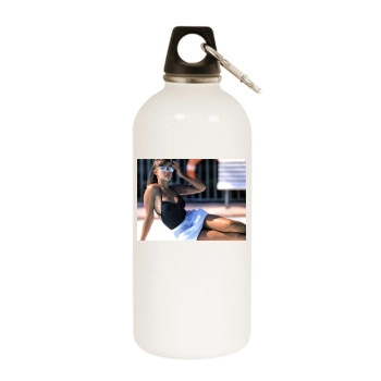 Sophie Marceau White Water Bottle With Carabiner