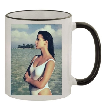 Sophie Marceau 11oz Colored Rim & Handle Mug