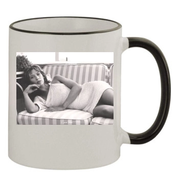 Sophie Marceau 11oz Colored Rim & Handle Mug