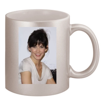 Sophie Marceau 11oz Metallic Silver Mug