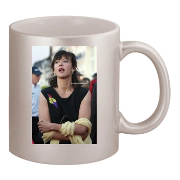 Sophie Marceau 11oz Metallic Silver Mug