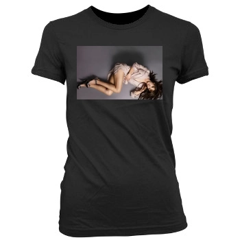 Sophie Marceau Women's Junior Cut Crewneck T-Shirt