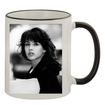 Sophie Marceau 11oz Colored Rim & Handle Mug