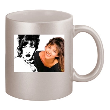 Sophie Marceau 11oz Metallic Silver Mug