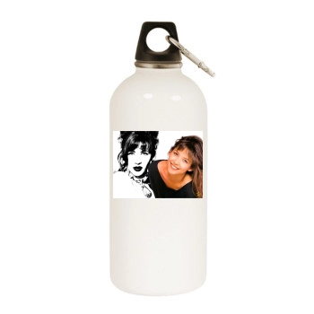 Sophie Marceau White Water Bottle With Carabiner