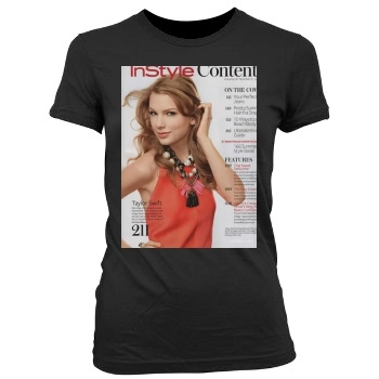 Taylor Swift Women's Junior Cut Crewneck T-Shirt