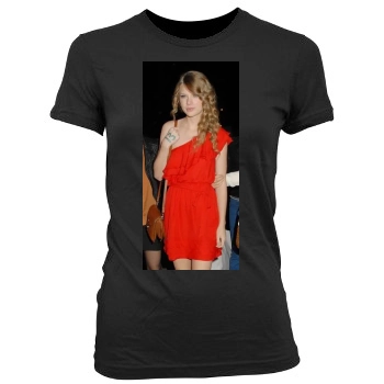 Taylor Swift Women's Junior Cut Crewneck T-Shirt