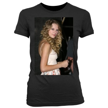 Taylor Swift Women's Junior Cut Crewneck T-Shirt