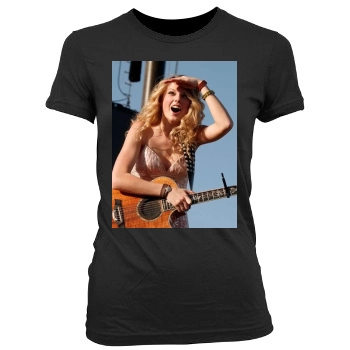 Taylor Swift Women's Junior Cut Crewneck T-Shirt