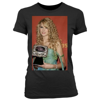 Taylor Swift Women's Junior Cut Crewneck T-Shirt