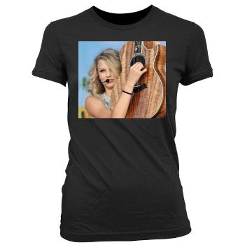 Taylor Swift Women's Junior Cut Crewneck T-Shirt